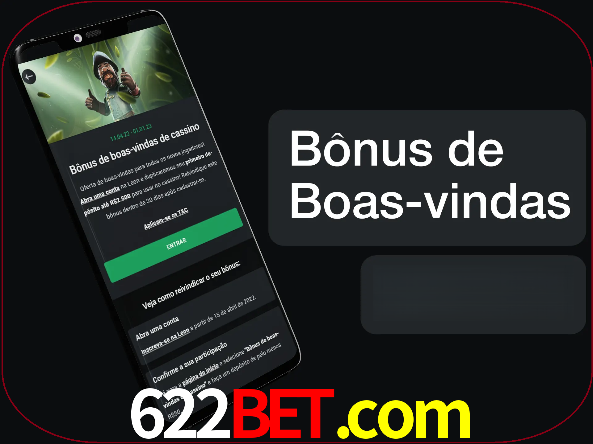 Não se esqueça de usar o bônus de boas-vindas.